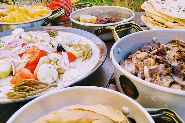 Athens Home Cooking Class: Pita Gyros Made from Scratch