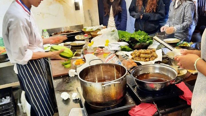 Ma May Cooking Class in Hanoi with a Market Walk and Cyclo