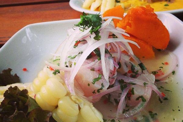 Ceviche Fifty Metres from a Pre-Incan Temple