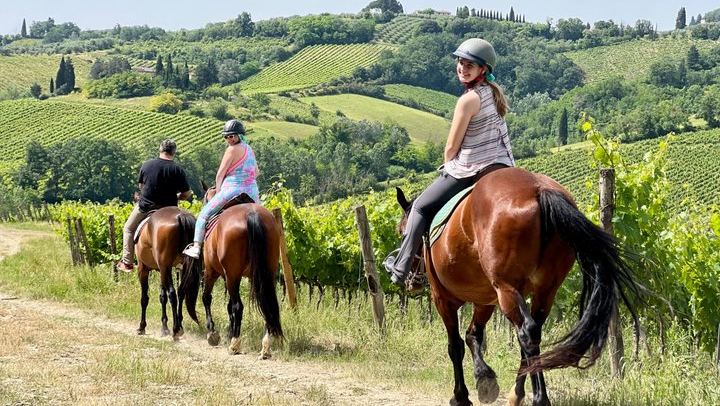 Chianti on Horseback, San Gimignano and a Winery Lunch
