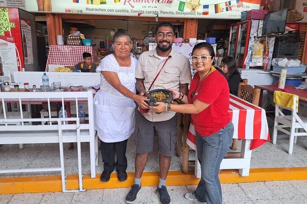 Salsa in a Molcajete, After Two Markets and the Metro