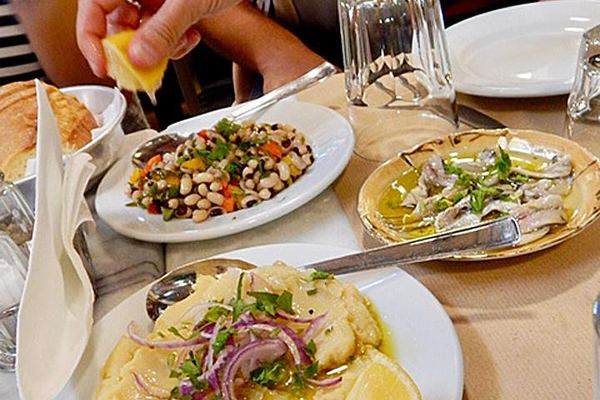 Athens Market Food Tour with 20 Tastings and Two Sit-Down Meals