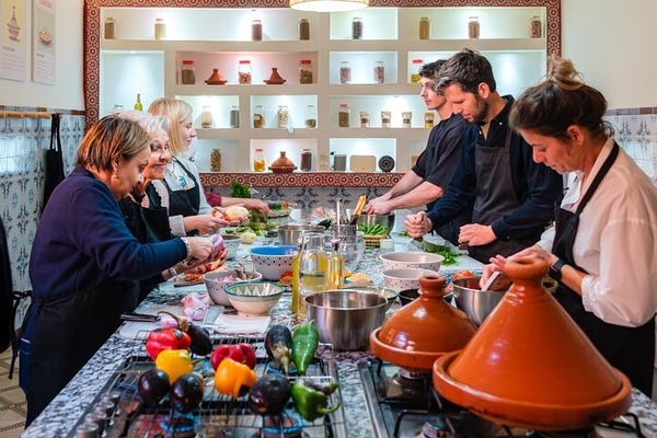 Chicken and Lemon Tagine, Then Mhencha for Dessert