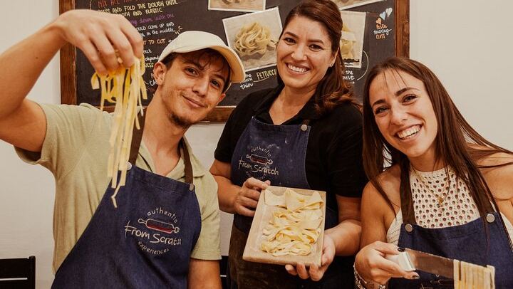 Take the Train to Frascati, Make Pasta in a Family Cellar