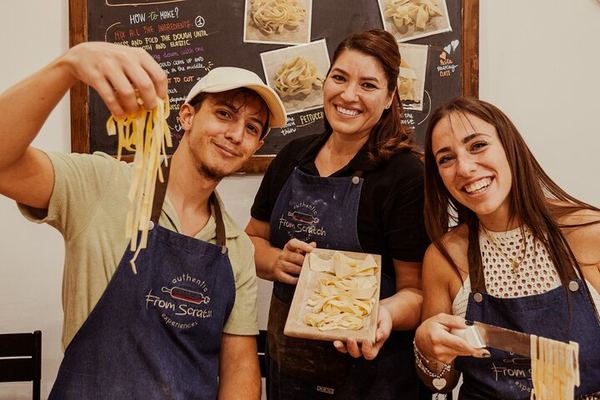 Take the Train to Frascati, Make Pasta in a Family Cellar