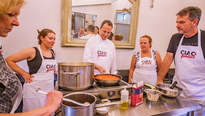 Sant'Ambrogio Market and a Trattoria Class: Ravioli and Tiramisu